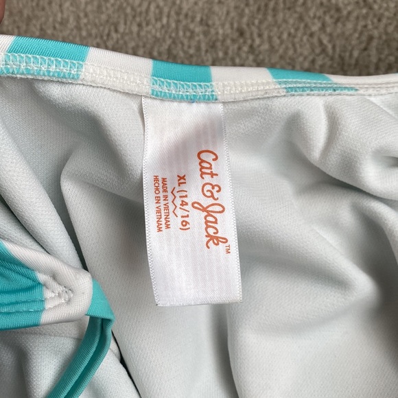 Cat & Jack Striped and Ruffled One-piece - Picture 6 of 6